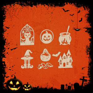 Halloween Mini Decoratie Set - 8 Stuks